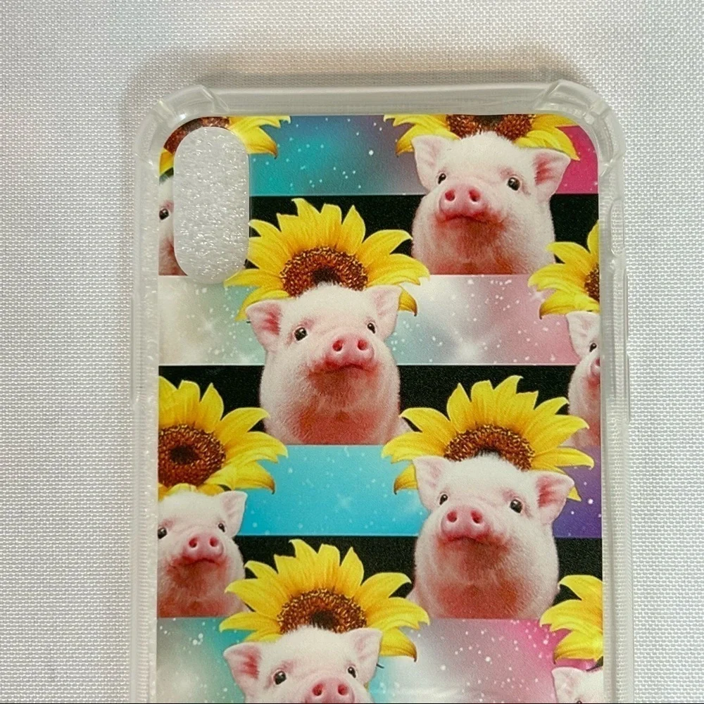 Pig and Sunflower iPhone XS Max Case Cover